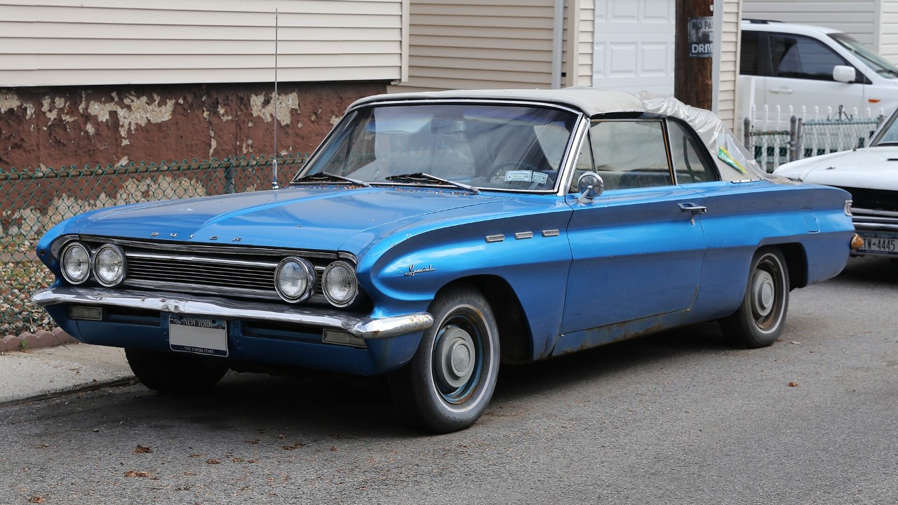 A 1962 Buick Special, one of the GM compacts offered with the aluminum 215 V8
