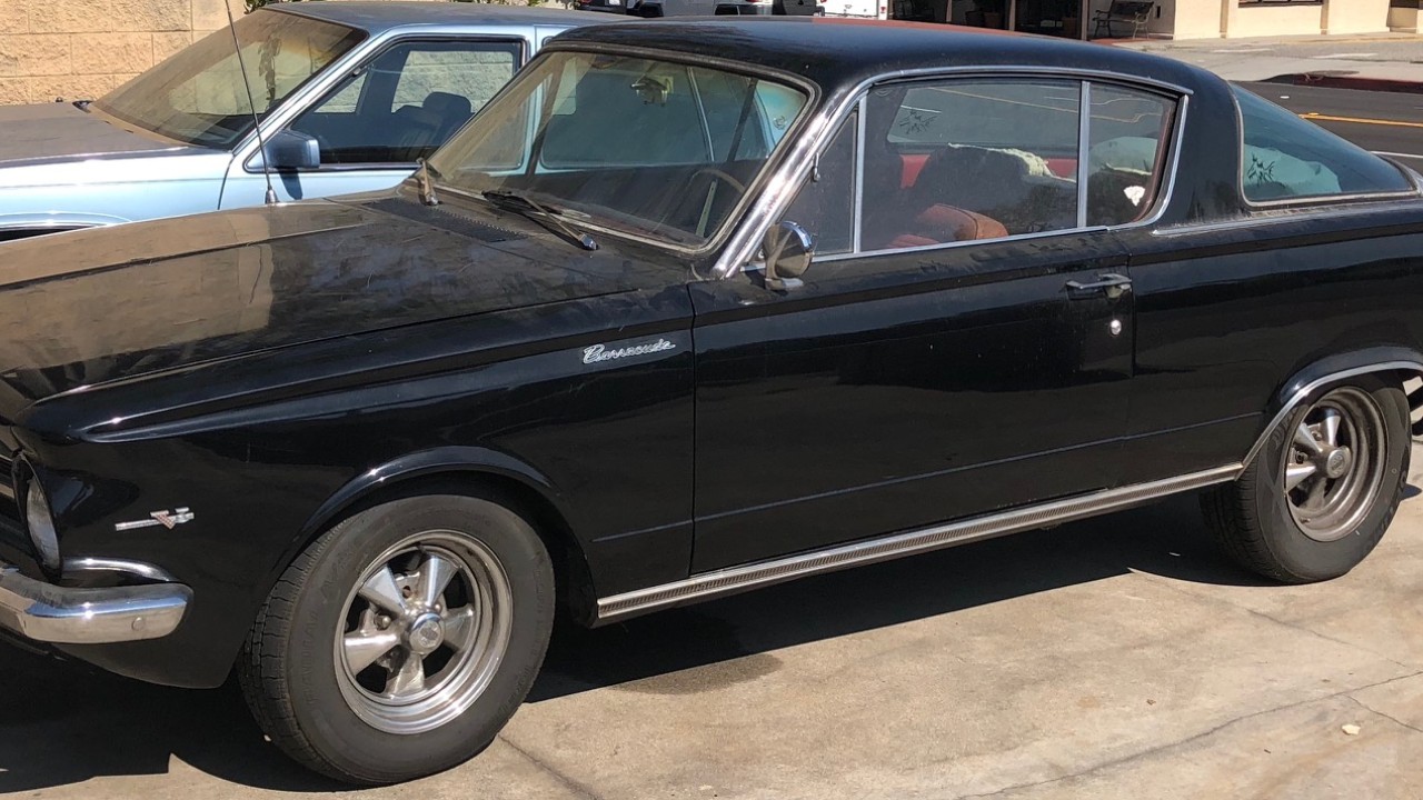 A 1964 Plymouth Valiant Barracuda