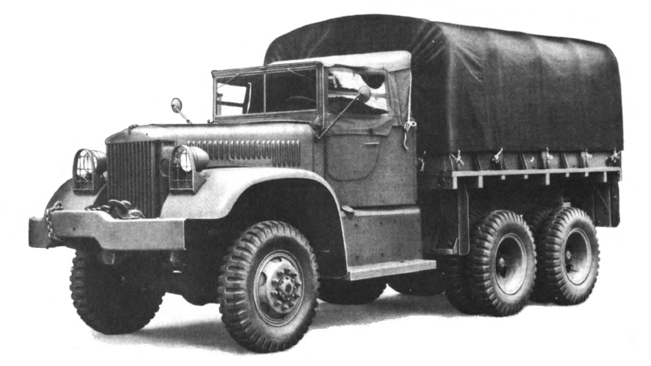 A Diamond T 968 cargo truck