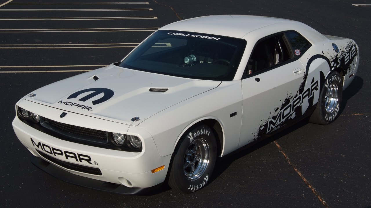 A 2011 Dodge Challenger Drag Pak