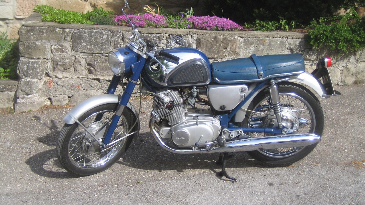 A 1961 Honda CB72