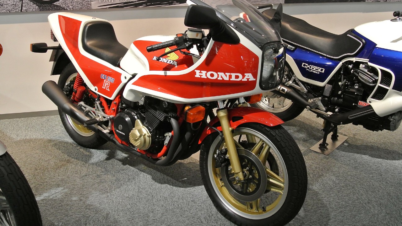 A Honda CB1100R in the Honda Collection Hall
