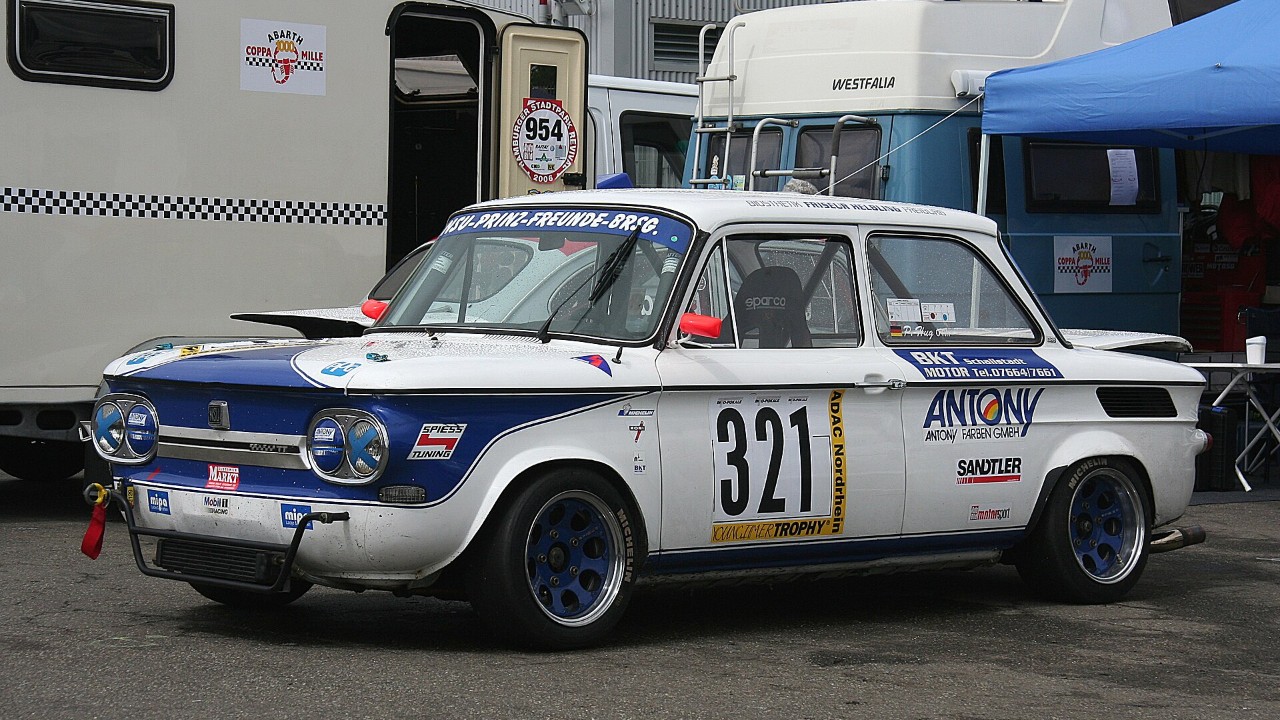 A 1971 NSU TT in racing trim