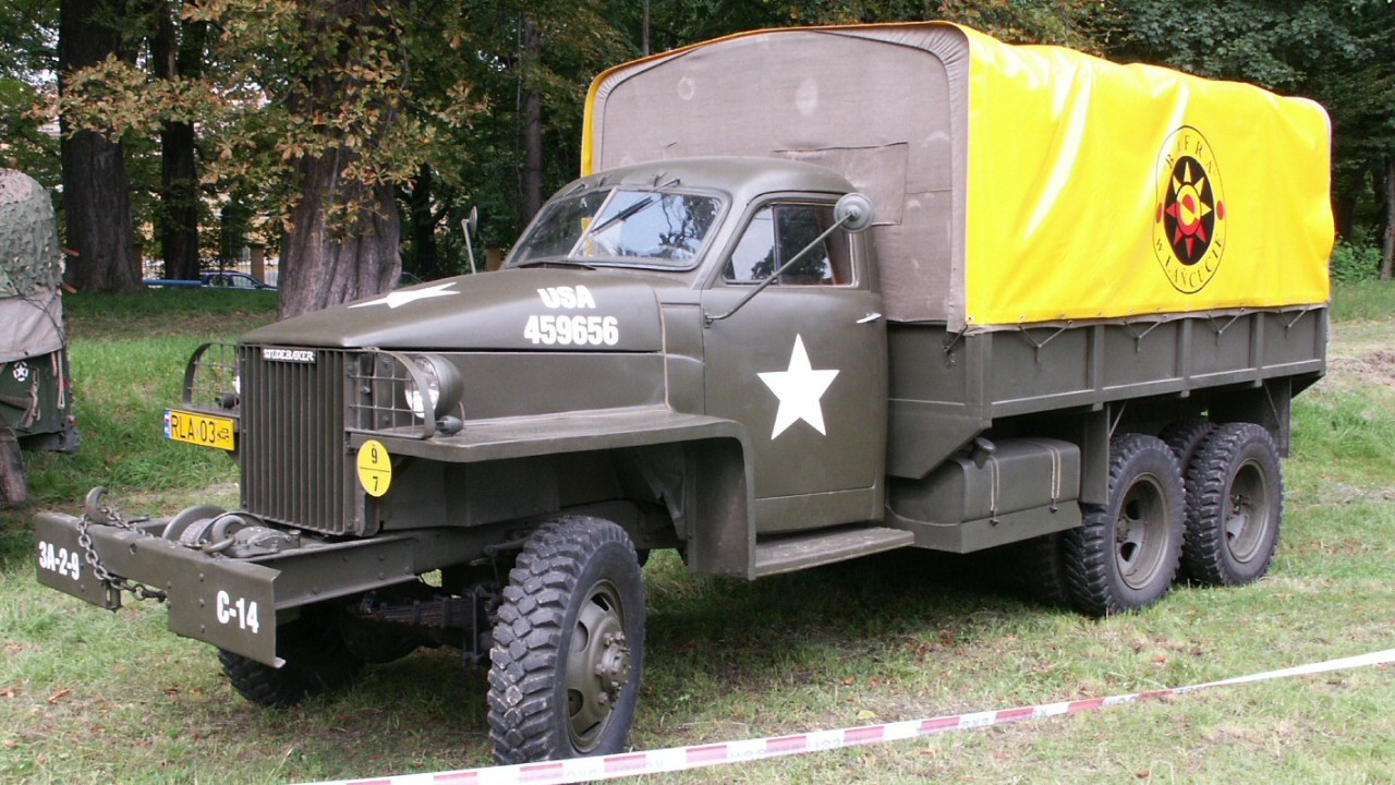 A Studebaker US6 cargo truck