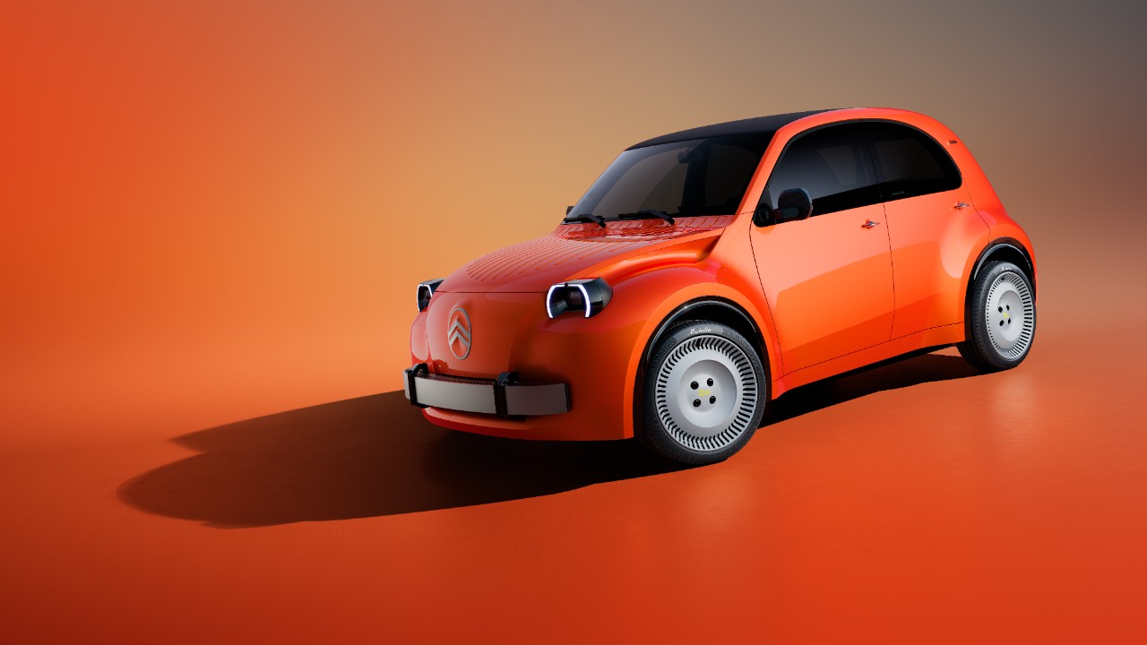 Citroën’s electric 2 CV concept debuted in Paris 78 years after the original, with production due by 2028