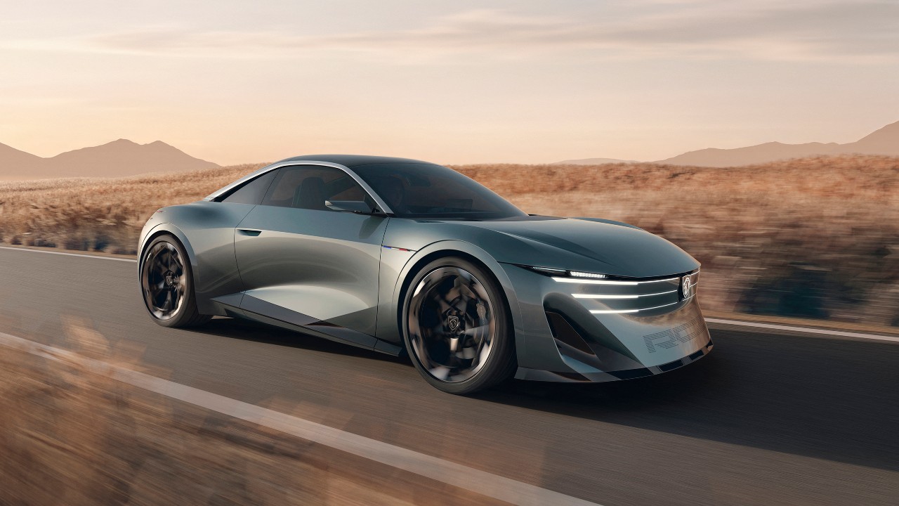 Peugeot’s 500-hp RCZ Vision revives the RCZ coupe name with a solid-state battery and 600 km of range