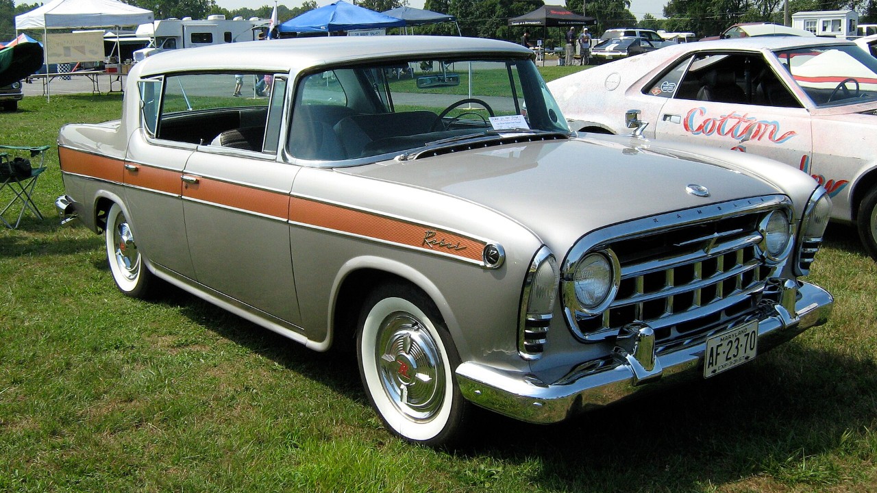 A 1957 Rambler Rebel hardtop