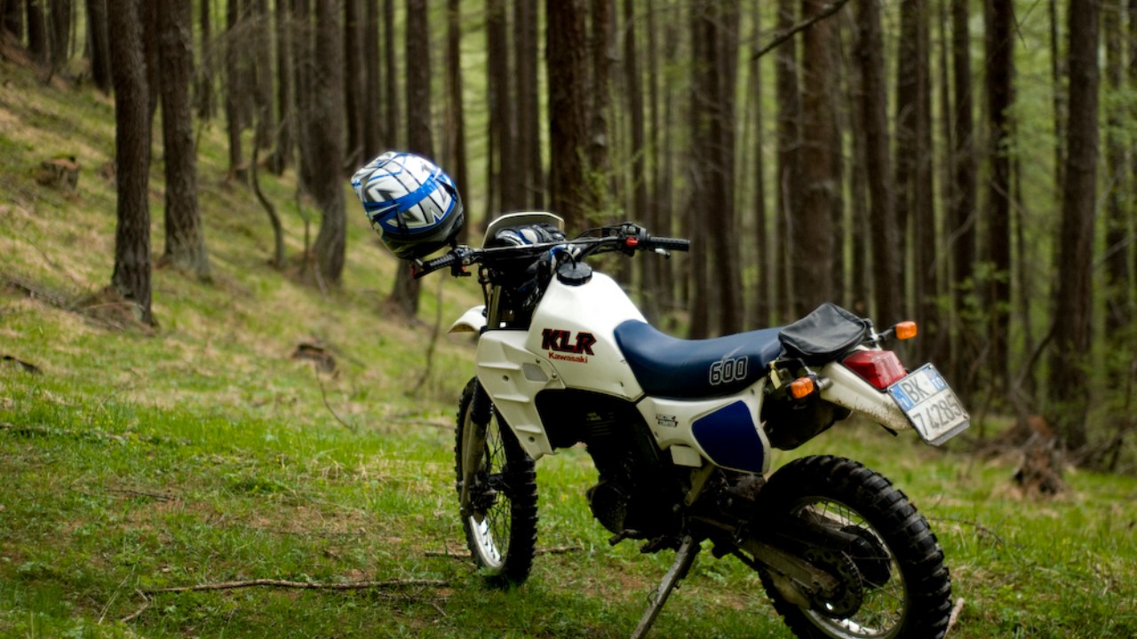 A Kawasaki KLR600