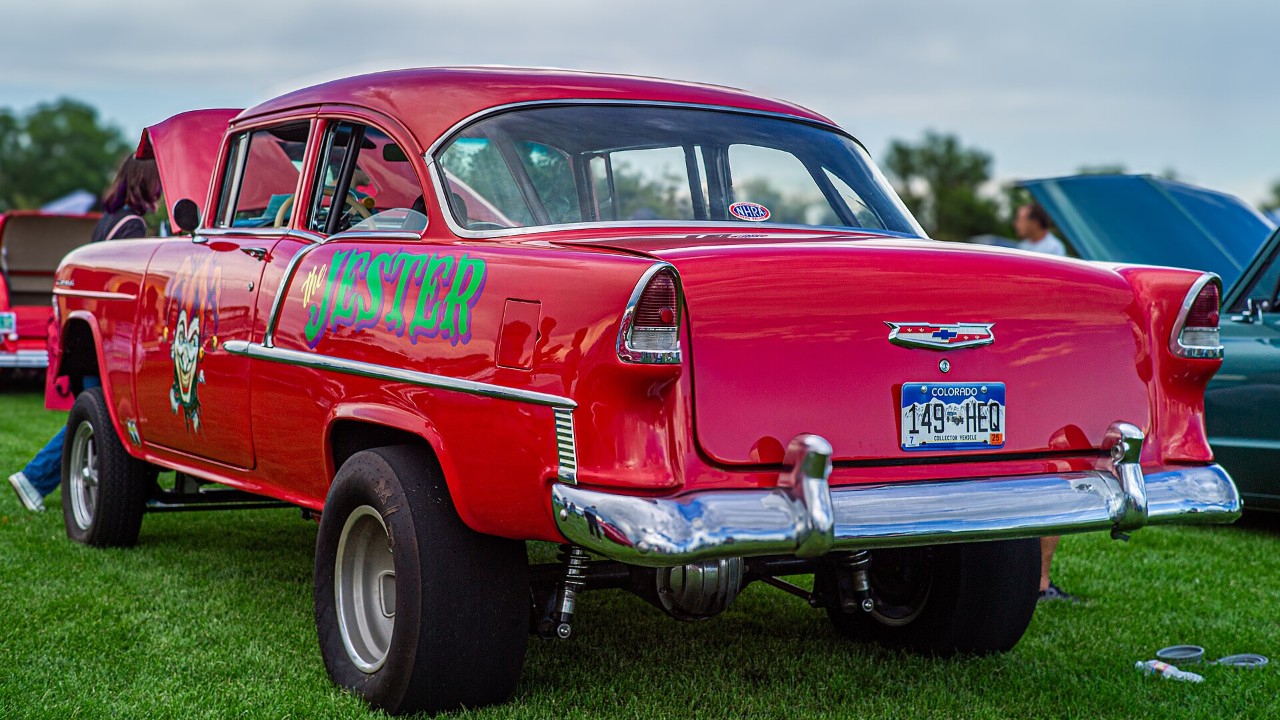 A 1955 Chevrolet gasser
