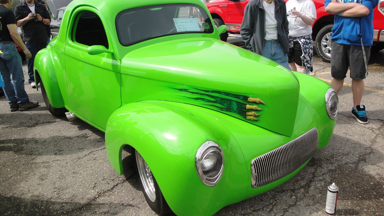 A 1941 Willys coupe gasser