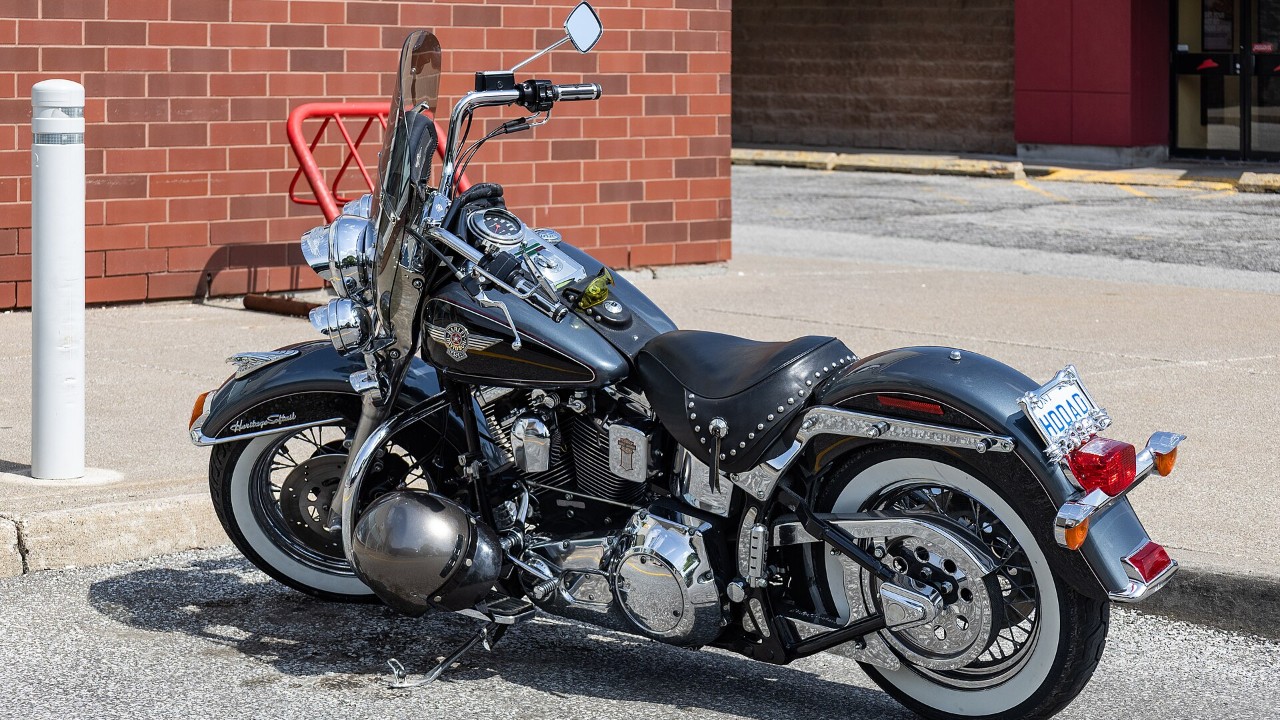 A Harley-Davidson Heritage Softail