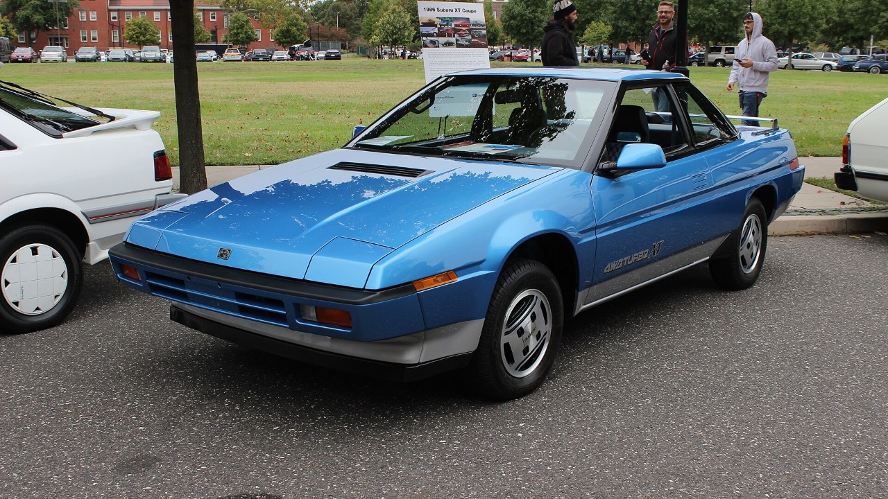 A Subaru XT Turbo coupe