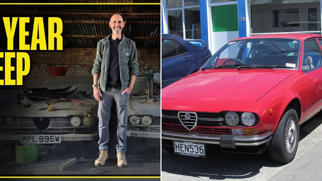 Farmer Tries To Wake Two Alfa Romeo Alfettas Parked In His Shed Since The Late 1980s And A Sealed 1990 World Cup Coke Turns Up Inside One